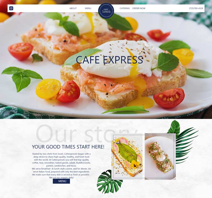 בניית אתר לקפה אקספרס